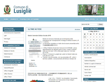 Tablet Screenshot of comune.lusiglie.to.it